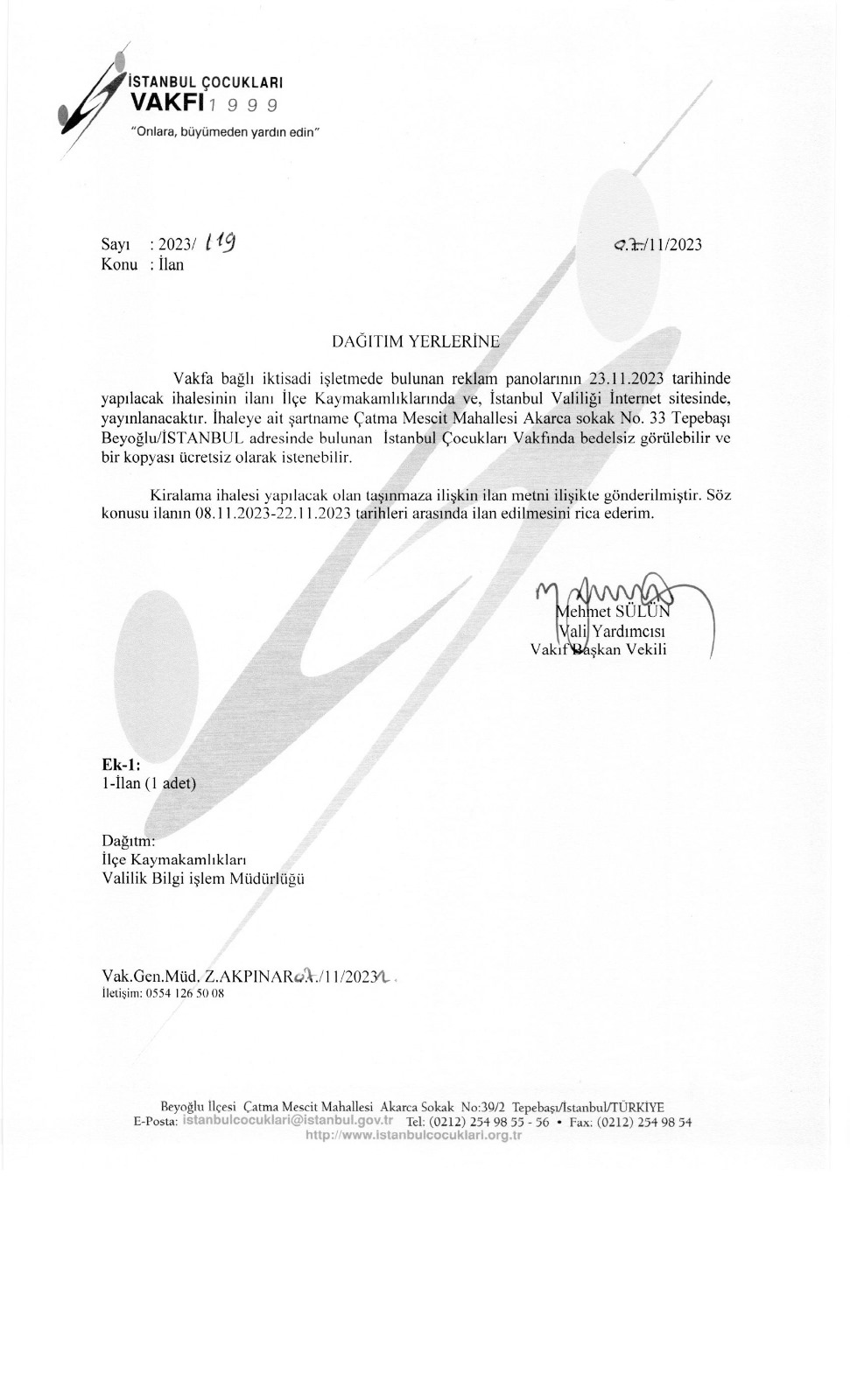 İlan 1